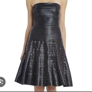 BCBG Leather Harley Cocktail Dress